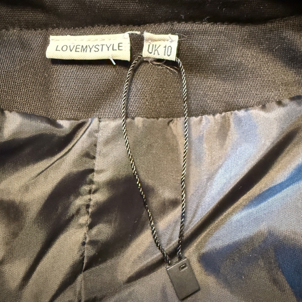 Lovemystyle Blue And White Aztec Print Jacket With Tasselled Hem UK 10 US 6 NWOT - Picture 7 of 7